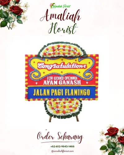 Bunga Papan Congratulation di Panjang Selatan